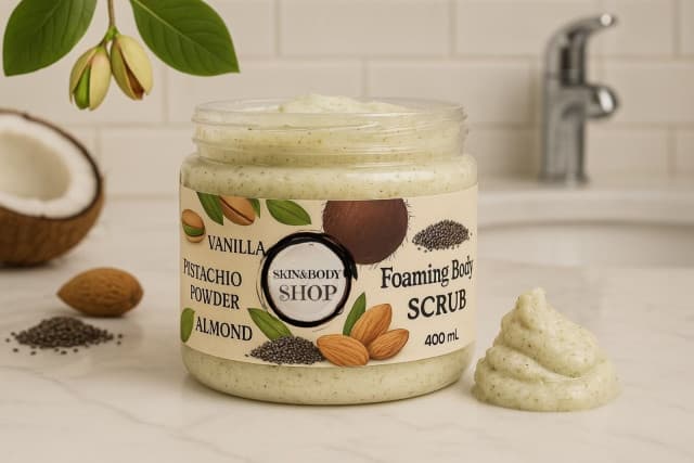 Pistachio Vanilla Foaming Body Scrub