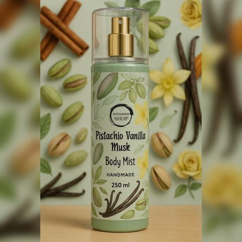 Splash of pistachio vanilla