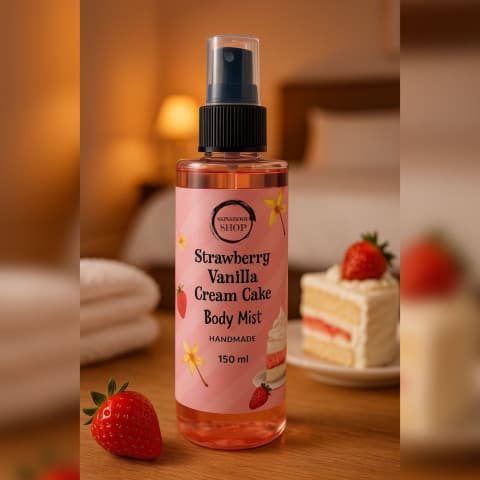 Strawberry Vanilla Cream Cake Body Mist