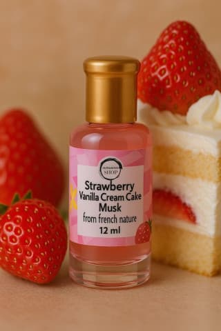 Musk Strawberry Vanilla Cream Cake