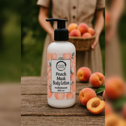 Peach body lotion
