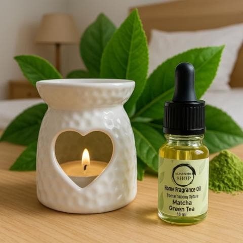 House essential oil with a mattha tea