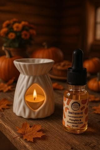 Home essential oil with cinnamon pumpkin cake fragrance